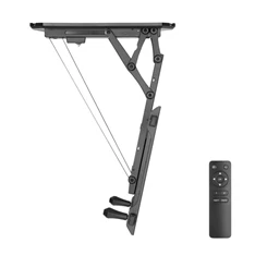 Equip 650321 32"-70" motoros, dönthető fekete mennyezeti TV konzol