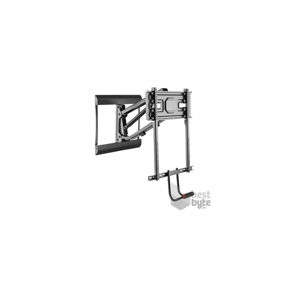 Equip 650326 43"-70" dönthető,forgatható,állítható magasság fekete fali TV konzol