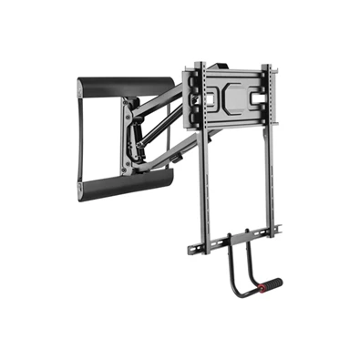 Equip 650326 43"-70" dönthető,forgatható,állítható magasság fekete fali TV konzol