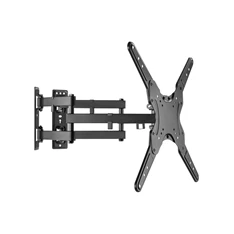 Equip 650328 23"-55" dönthető, forgatható fekete fali sarok TV konzol