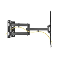 Equip 650328 23"-55" dönthető, forgatható fekete fali sarok TV konzol