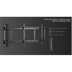 Equip 650336 32"-75" motoros max. 50kg fekete fali TV konzol