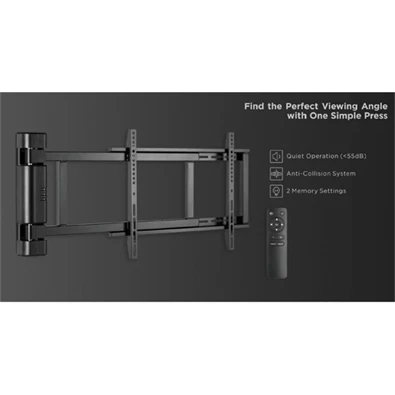 Equip 650336 32"-75" motoros max. 50kg fekete fali TV konzol