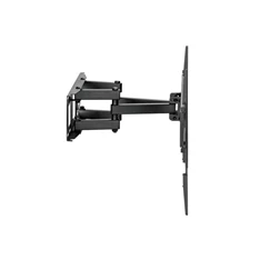 Equip 650337 37"-80", Max.: 40kg, dönthető, forgatható, fekete fali TV konzol