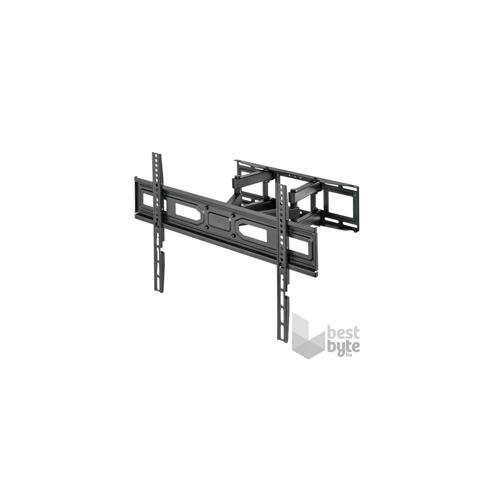 Equip 650337 37"-80", Max.: 40kg, dönthető, forgatható, fekete fali TV konzol