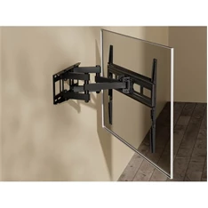 Equip 650337 37"-80", Max.: 40kg, dönthető, forgatható, fekete fali TV konzol