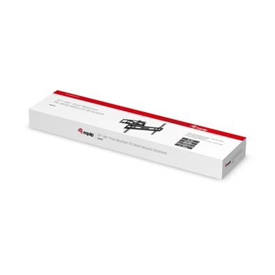 Equip 650337 37"-80", Max.: 40kg, dönthető, forgatható, fekete fali TV konzol