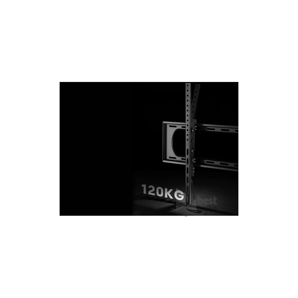Equip 650339 60"-120", Max.: 120kg, dönthető, fekete fali TV konzol
