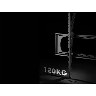 Equip 650339 60"-120", Max.: 120kg, dönthető, fekete fali TV konzol