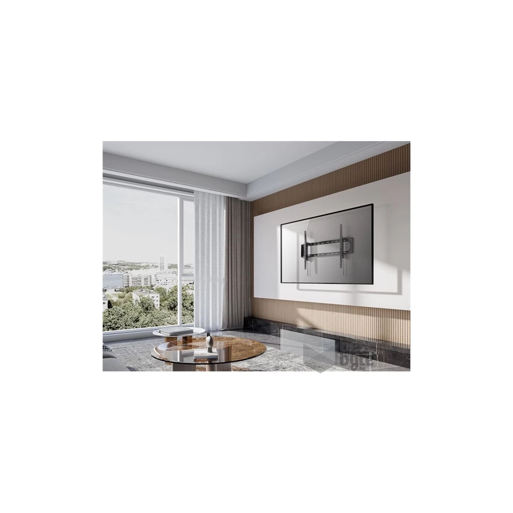 Equip 650339 60"-120", Max.: 120kg, dönthető, fekete fali TV konzol