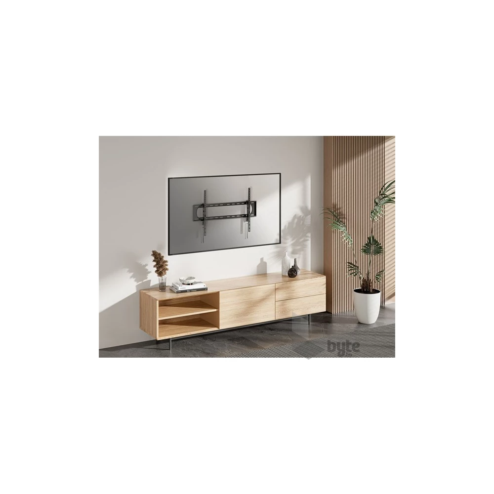 Equip 650339 60"-120", Max.: 120kg, dönthető, fekete fali TV konzol