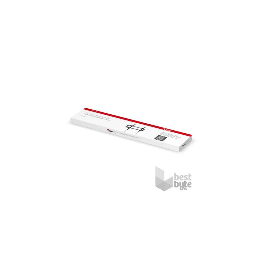 Equip 650339 60"-120", Max.: 120kg, dönthető, fekete fali TV konzol