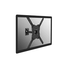 Equip 650406 23"-55"dönthető, forgatható, kihúzható fekete fali TV konzol