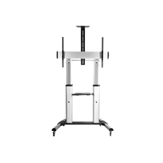 Equip 650605 60"-100" álló, dönthető, gurulós fekete/ezüst TV állvány