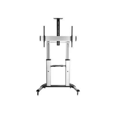 Equip 650605 60"-100" álló, dönthető, gurulós fekete/ezüst TV állvány