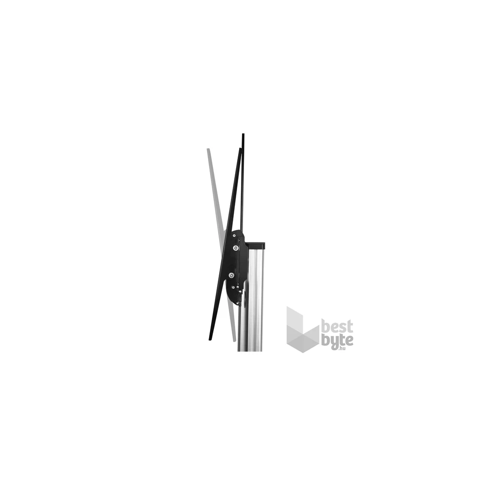 Equip 650605 60"-100" álló, dönthető, gurulós fekete/ezüst TV állvány