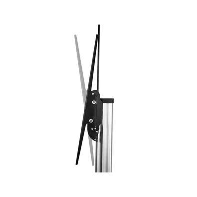 Equip 650605 60"-100" álló, dönthető, gurulós fekete/ezüst TV állvány