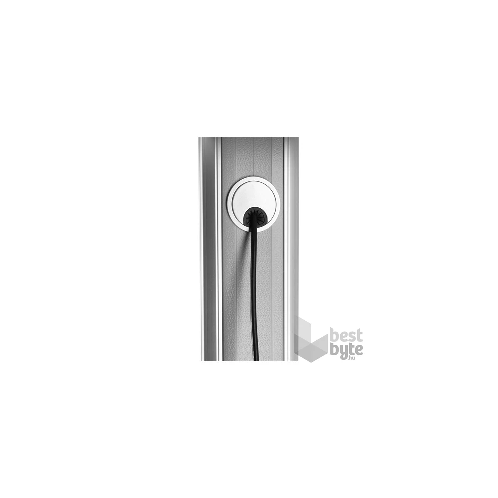 Equip 650605 60"-100" álló, dönthető, gurulós fekete/ezüst TV állvány
