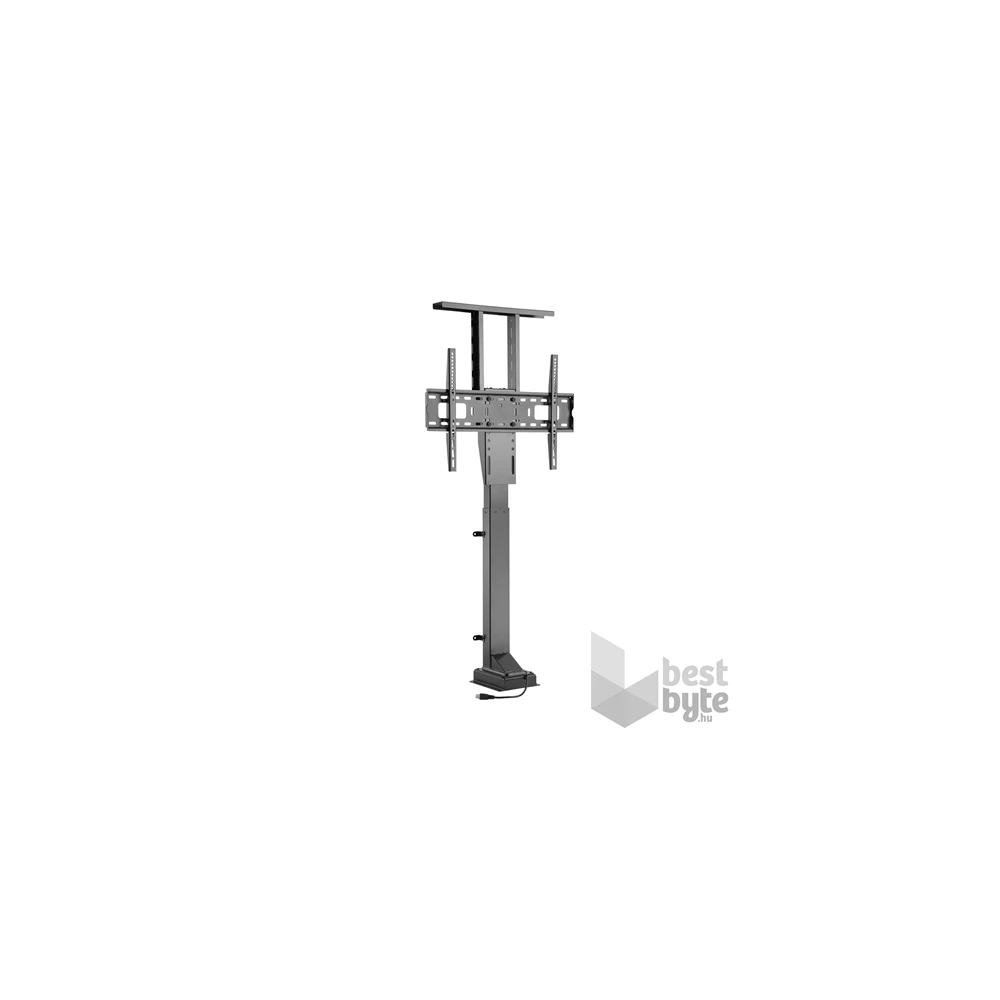 Equip 650606 37"-65" álló, beépíthető, motoros fekete TV/monitor állvány