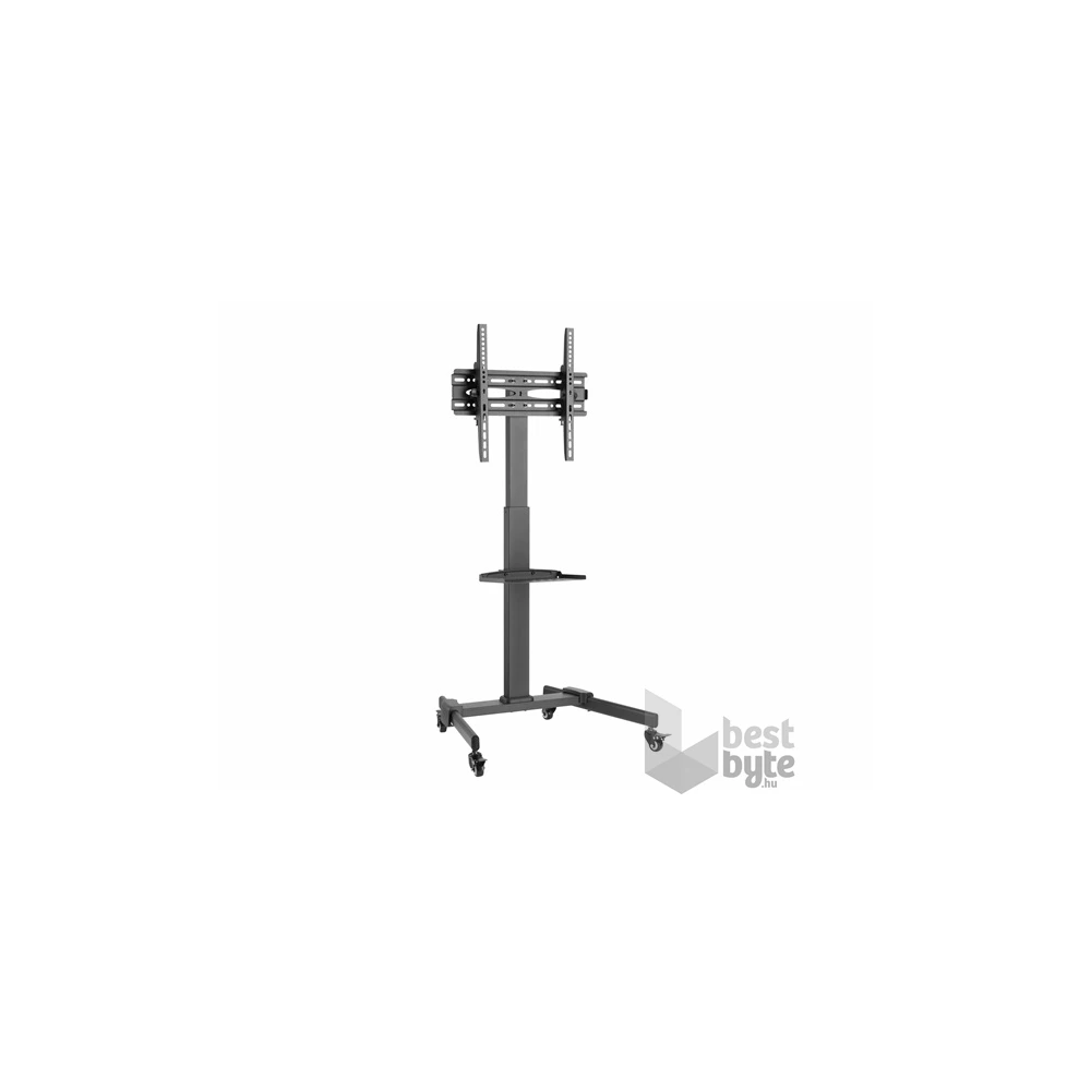 Equip 650607 32"-55" dönthető, gurulós fekete TV/Monitor állvány