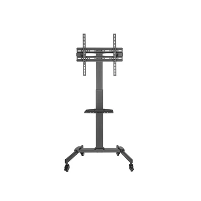Equip 650607 32"-55" dönthető, gurulós fekete TV/Monitor állvány
