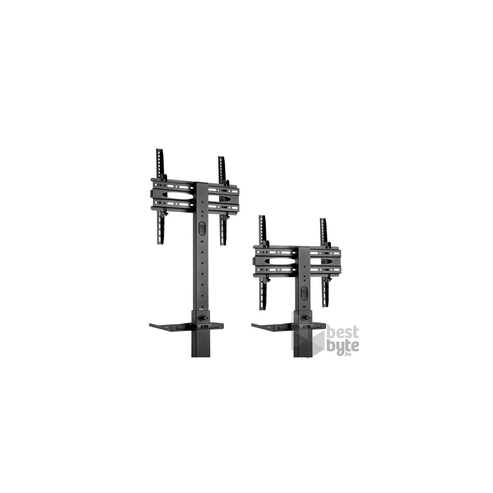 Equip 650607 32"-55" dönthető, gurulós fekete TV/Monitor állvány