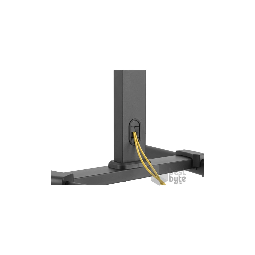 Equip 650607 32"-55" dönthető, gurulós fekete TV/Monitor állvány