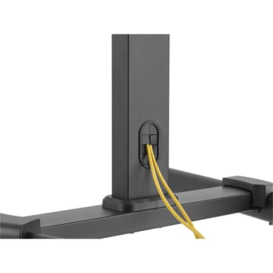 Equip 650607 32"-55" dönthető, gurulós fekete TV/Monitor állvány