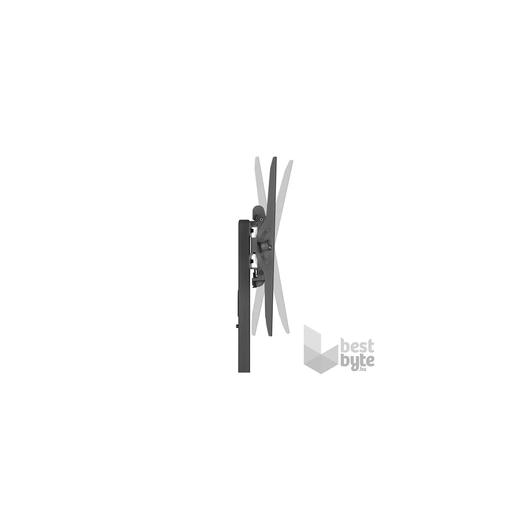 Equip 650607 32"-55" dönthető, gurulós fekete TV/Monitor állvány