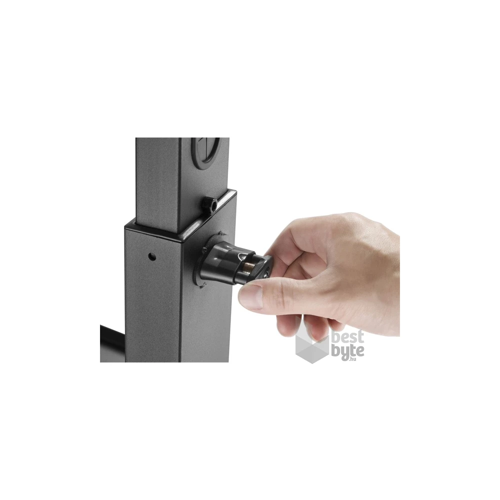 Equip 650607 32"-55" dönthető, gurulós fekete TV/Monitor állvány
