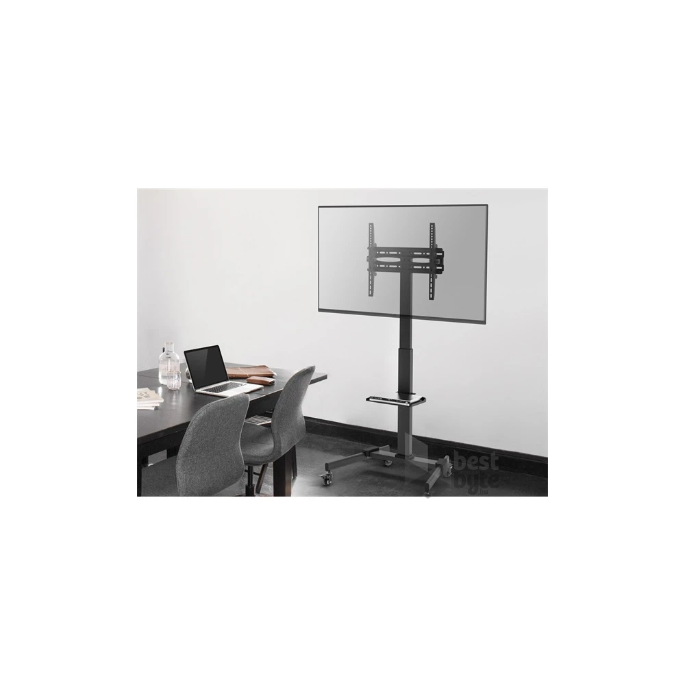 Equip 650607 32"-55" dönthető, gurulós fekete TV/Monitor állvány