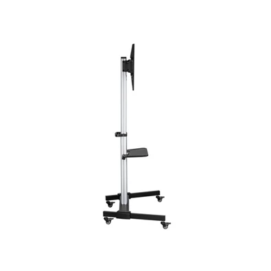 Equip 650630 37"-86" álló, gurulós, forgatható, dönthető fekete TV állvány