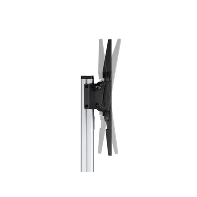 Equip 650630 37"-86" álló, gurulós, forgatható, dönthető fekete TV állvány