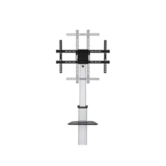 Equip 650630 37"-86" álló, gurulós, forgatható, dönthető fekete TV állvány