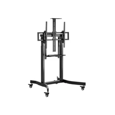 Equip 650633 55"-100" dönthető, állítható magasság motoros fekete gurulós TV állvány