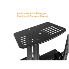 Equip 650633 55"-100" dönthető, állítható magasság motoros fekete gurulós TV állvány