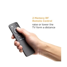 Equip 650633 55"-100" dönthető, állítható magasság motoros fekete gurulós TV állvány
