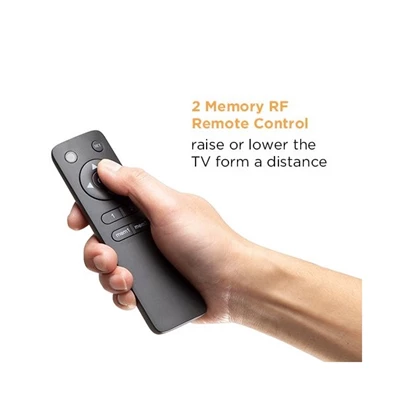 Equip 650633 55"-100" dönthető, állítható magasság motoros fekete gurulós TV állvány