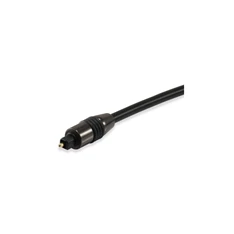 Equip kábel - 147921 (Toslink(optikai), SPDIF, apa/apa, aranyozott csatlakozó, fekete, 1,8m)
