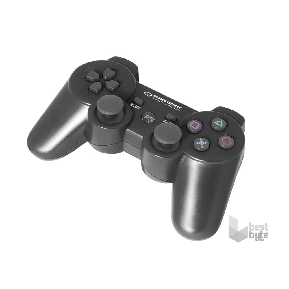 Esperanza EGG109K Marine PS3 vezeték nélküli Bluetooth fekete kontroller