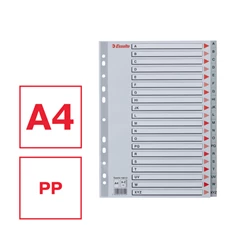 Esselte A4 A-Z-ig műanyag regiszter