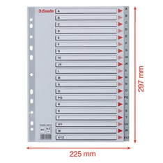 Esselte A4 A-Z-ig műanyag regiszter