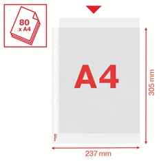 Esselte A4  Maxi 100 mikron 25db lefűzhető genotherm