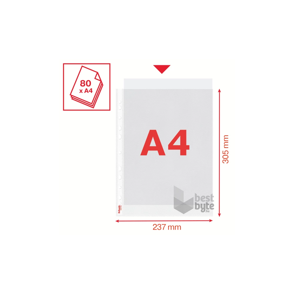 Esselte A4  Maxi 100 mikron 25db lefűzhető genotherm
