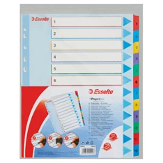 Esselte A4 extra széles 1-12 újraírható regiszter
