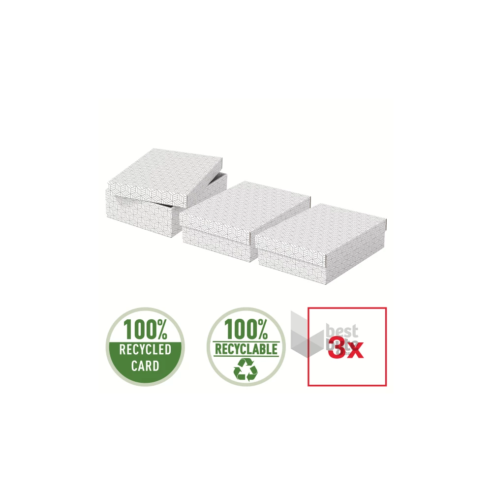 Esselte Home 3db/csomag fehér ajándék/tárolódoboz