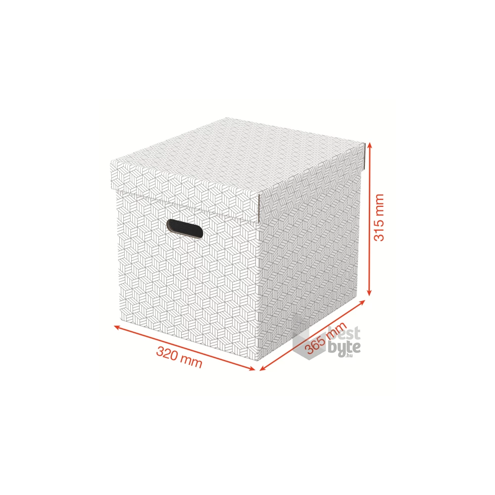 Esselte Home kocka alakú 3db/csomag fehér tárolódoboz