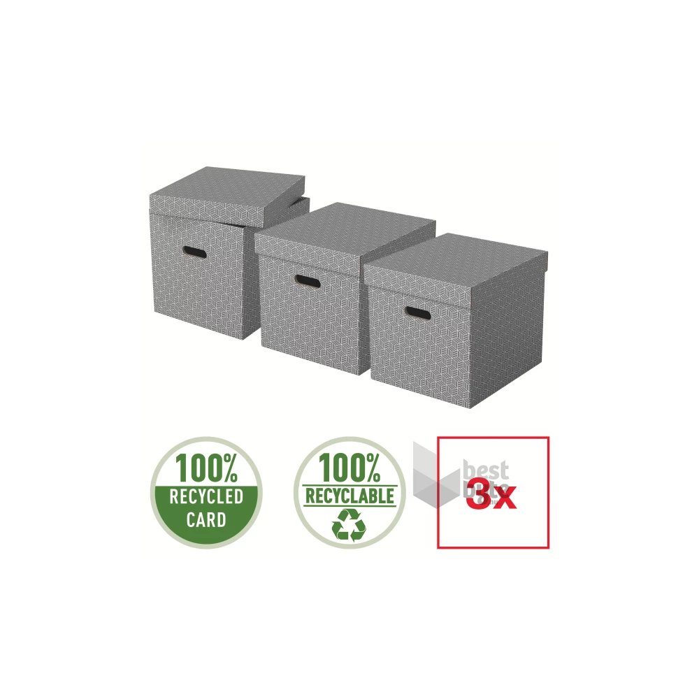 Esselte Home kocka alakú 3db/csomag tárolódoboz