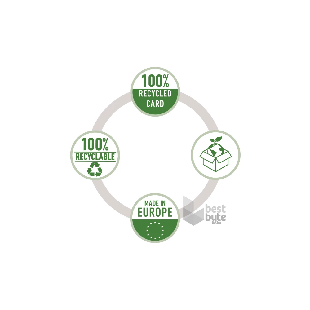 Esselte No.1 A4 50 mm kék 100%-ban újrahasznosított kartonból iratrendező
