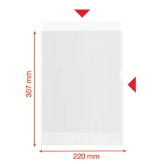 Esselte Recycled A4 narancsos 100mikronos 100db genotherm